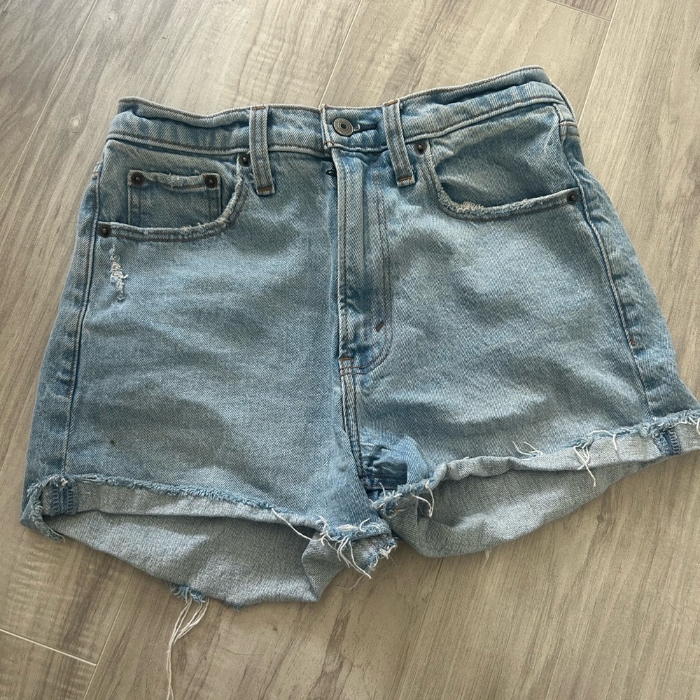 Abercrombie & Fitch Light Blue Jean Shorts